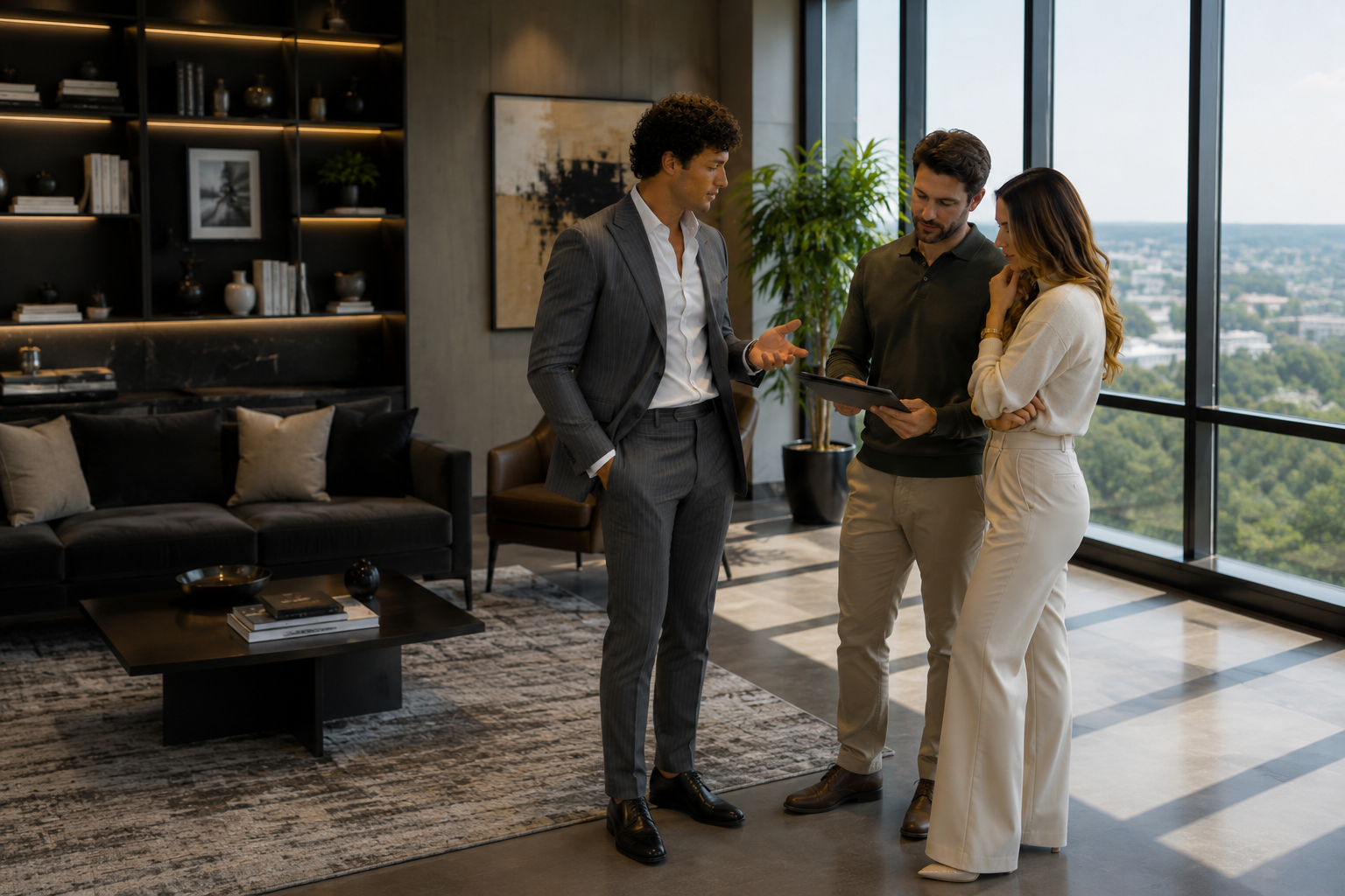 Spears & Co. brokers reviewing private coverage options with a client