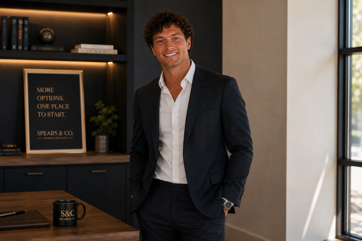 Aidan Spears, licensed insurance broker and founder of Spears & Co.